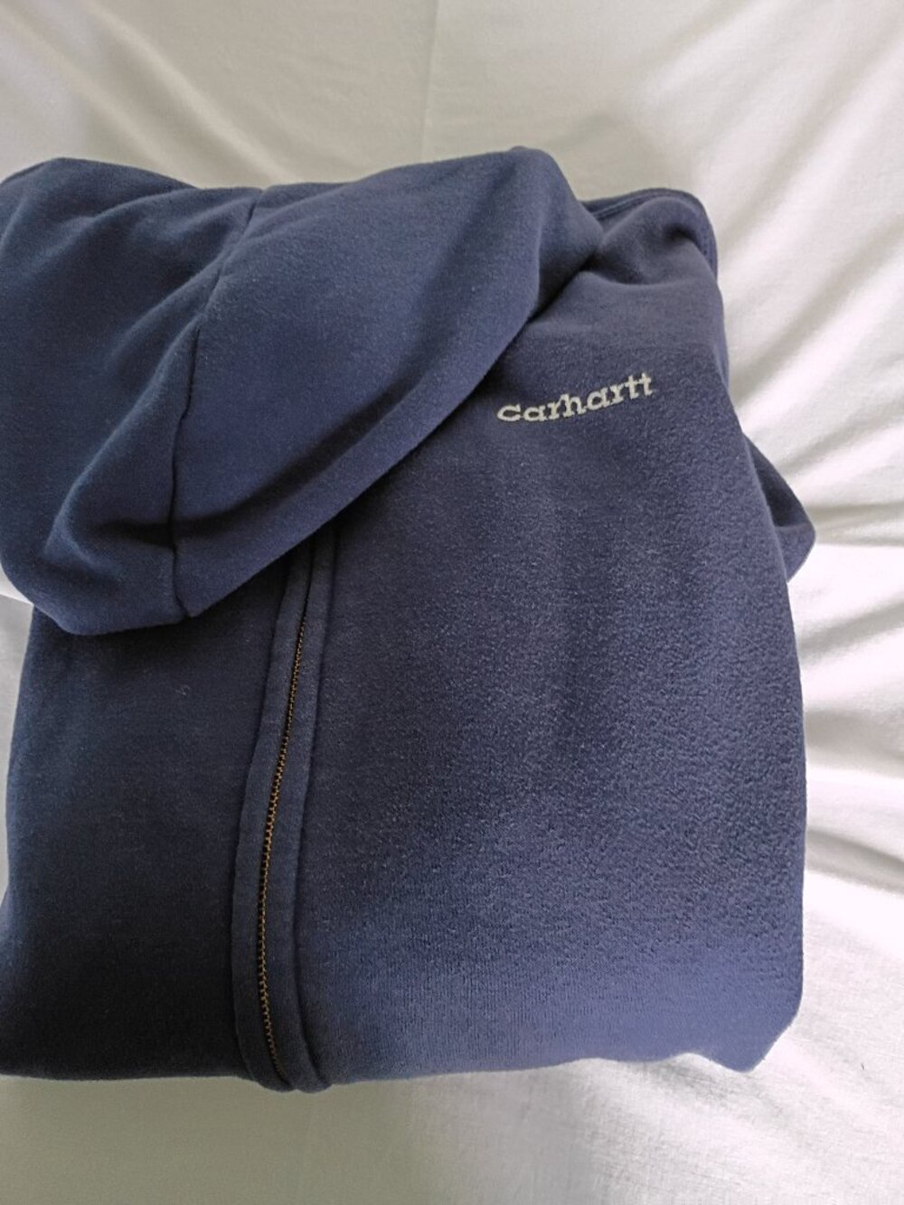 CARHARTT   Zip Up Hoodie Size  2XL Regular Fit Blue